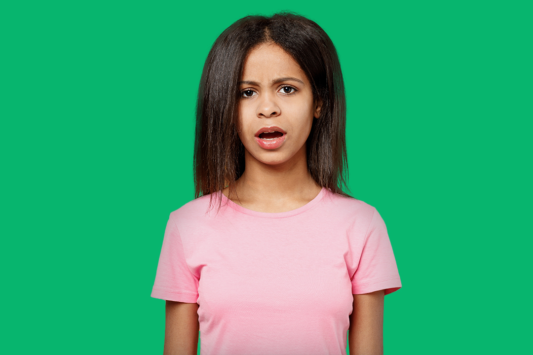 confused young girl