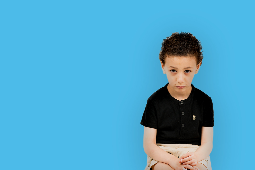 Traumatised young boy