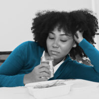 teen girl not wanting to eat